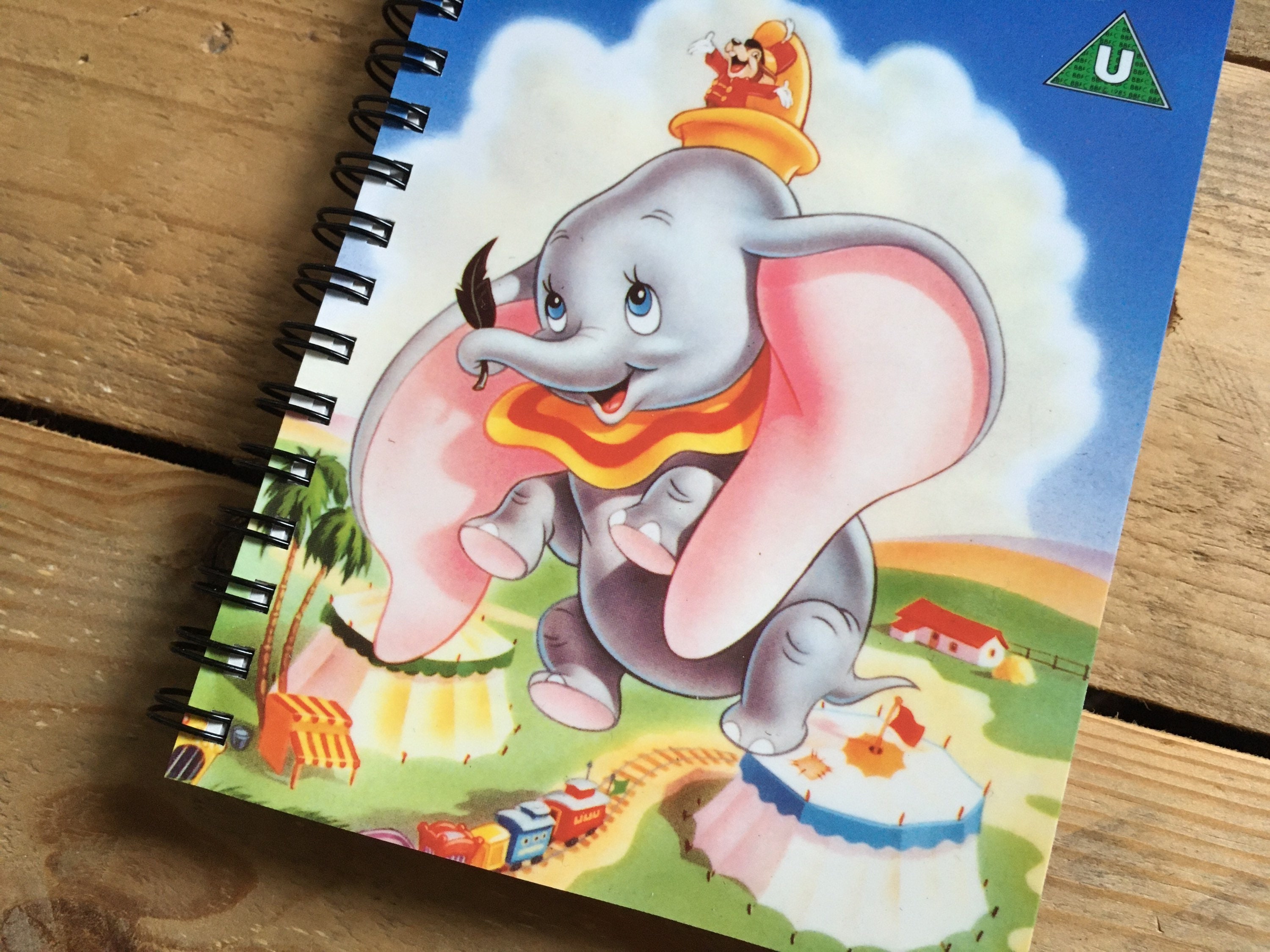 Recycled/upcycled Disney VHS Notebook Dumbo Etsy