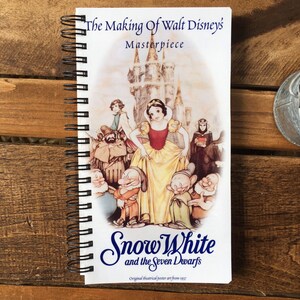 Recycled/Upcycled Retro Disney VHS Leaflet - Snow White