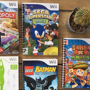 Recycled/Upcycled Nintendo Wii Cover Notebook