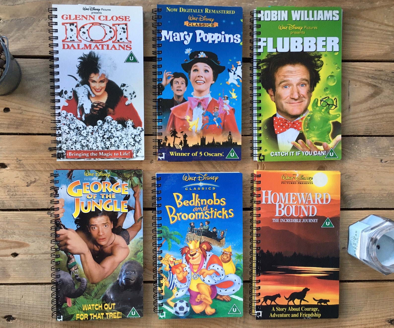 Recycled Disney VHS Notebook Live Action Etsy