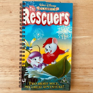 Recycled/Upcycled Disney VHS Notebook - The Rescuers
