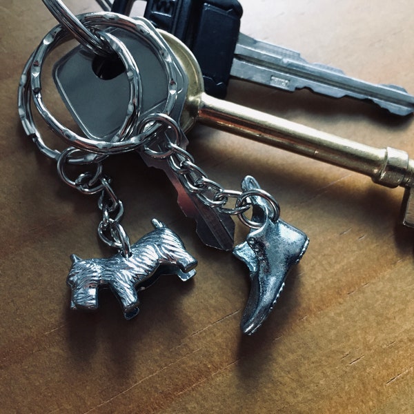 Recycled/Upcycled Monopoly Keyring