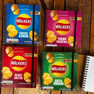 Libreta de papas fritas recicladas/recicladas - Walkers, Quavers, Kettle Chips, McCoys, etc. imagen 2