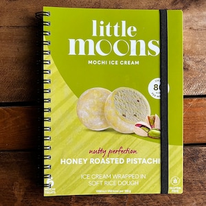 Recycled/Upcycled Little Moons Mochi Ice Cream Notebook