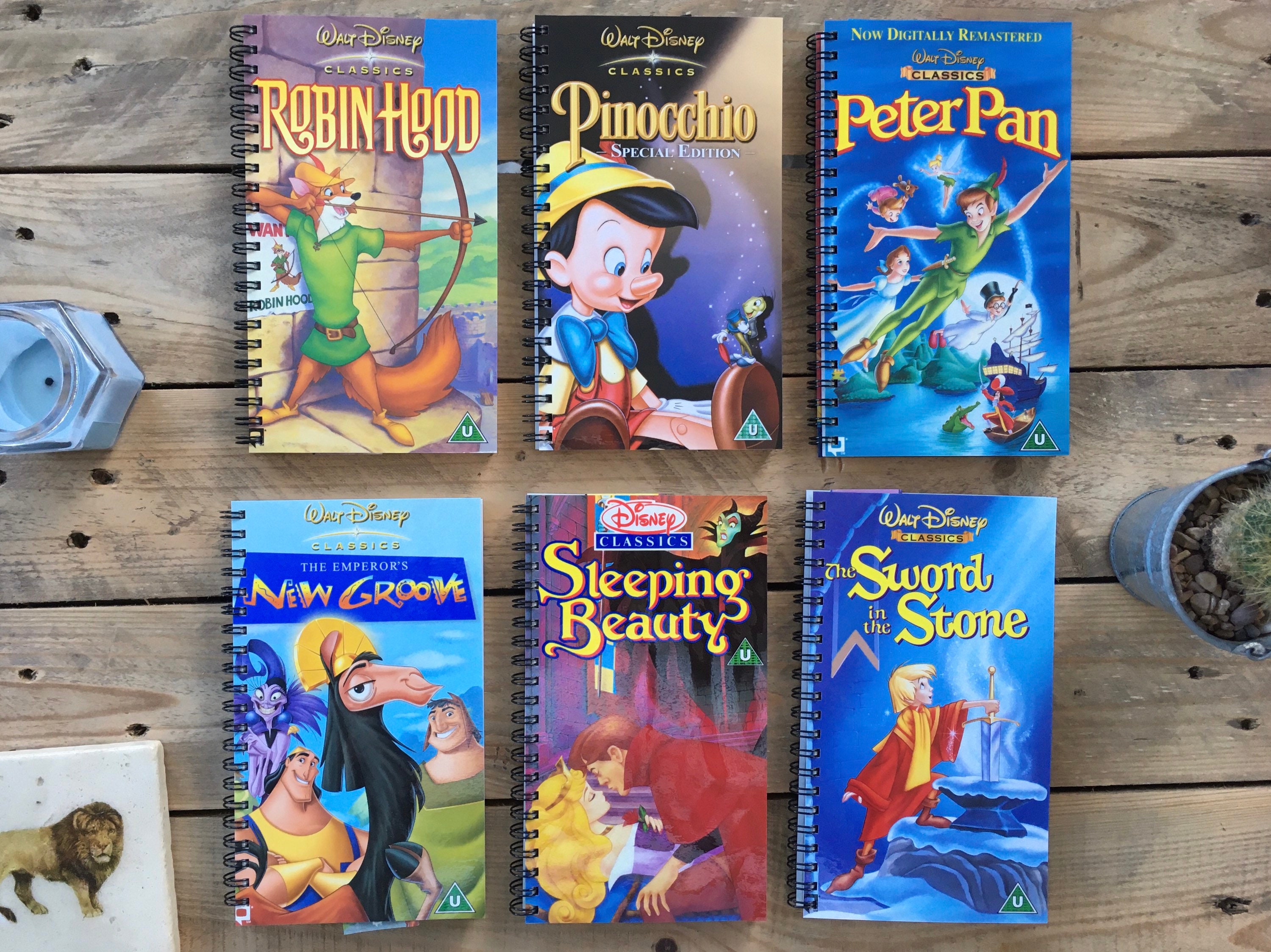 Retro Disney VHS Notebook Etsy