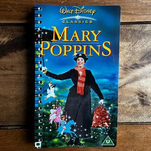 Recycled Disney VHS Notebook - Live Action