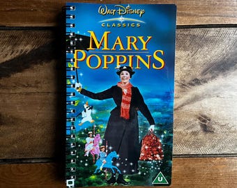 Recycled Disney VHS Notebook - Live Action