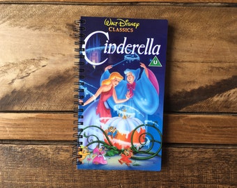 Quaderno VHS Disney riciclato/riciclato - Cenerentola