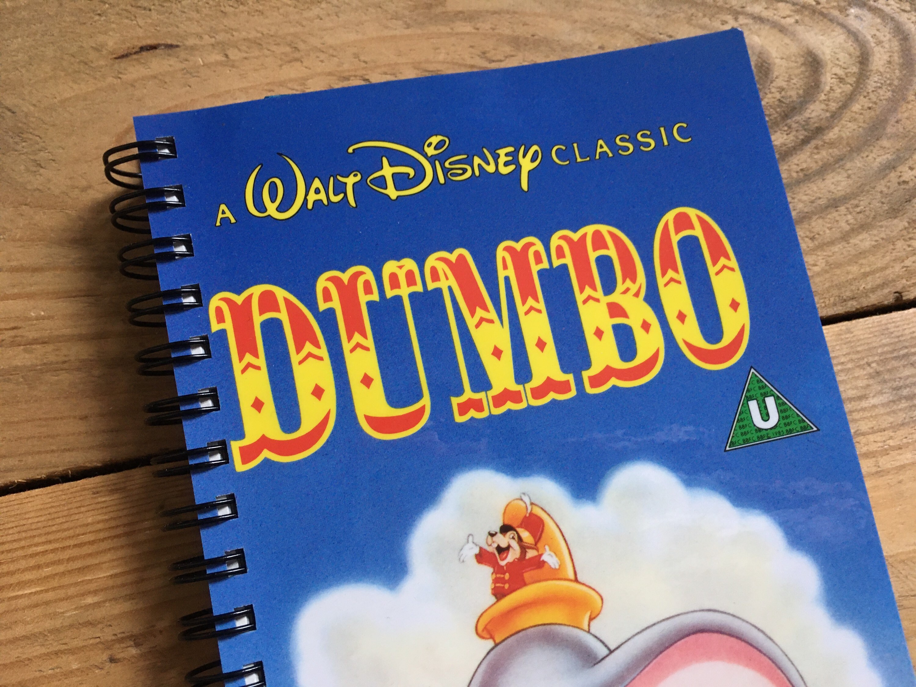 Recycled/upcycled Disney VHS Notebook Dumbo Etsy