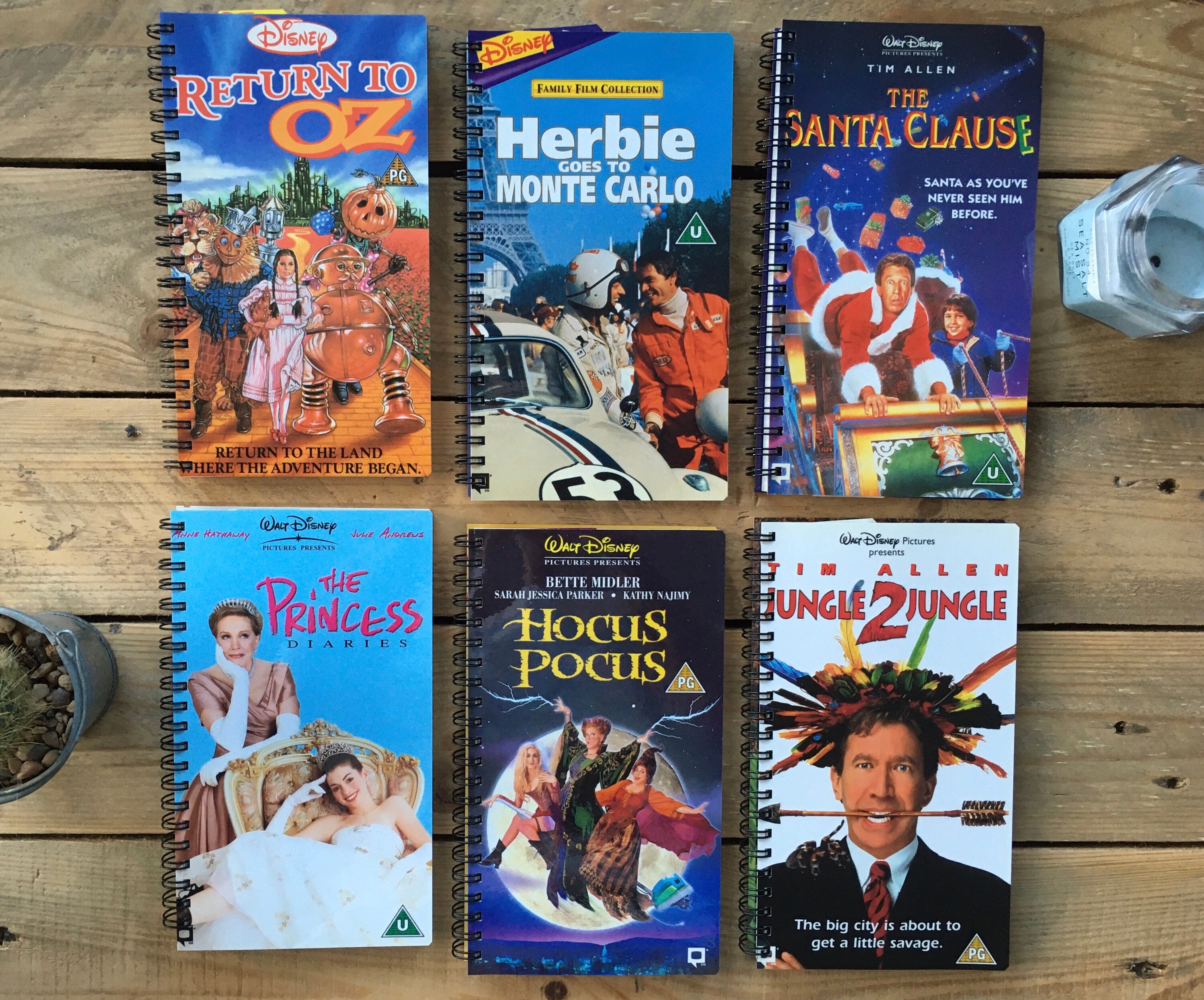 Recycled Disney VHS Notebook Live Action Etsy