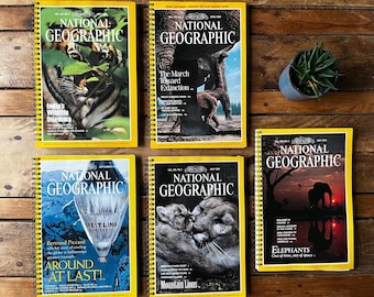 Libreta de espiral de National Geographic reciclada/reciclada