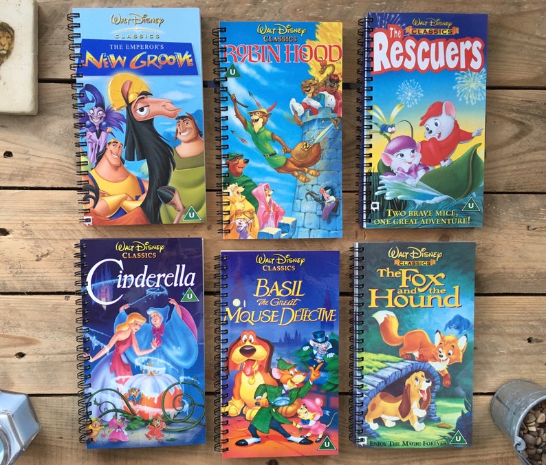 Retro Disney VHS Notebook Etsy