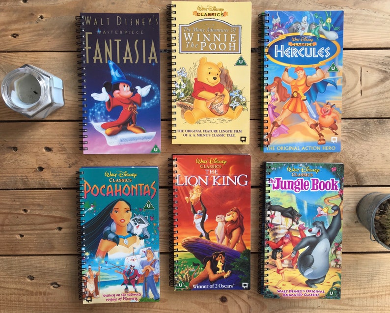 Recycled/upcycled Disney VHS Notebook the Lion King Etsy