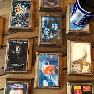 Recycled/Upcycled Cassette Box Coaster