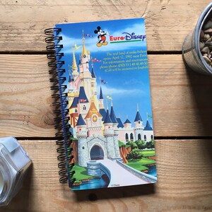 Recycled/Upcycled Retro Disney VHS Leaflet - Euro Disney/ Disneyland Paris