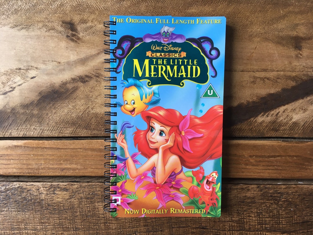 Recycled/upcycled Disney VHS Notebook the Little Mermaid Etsy