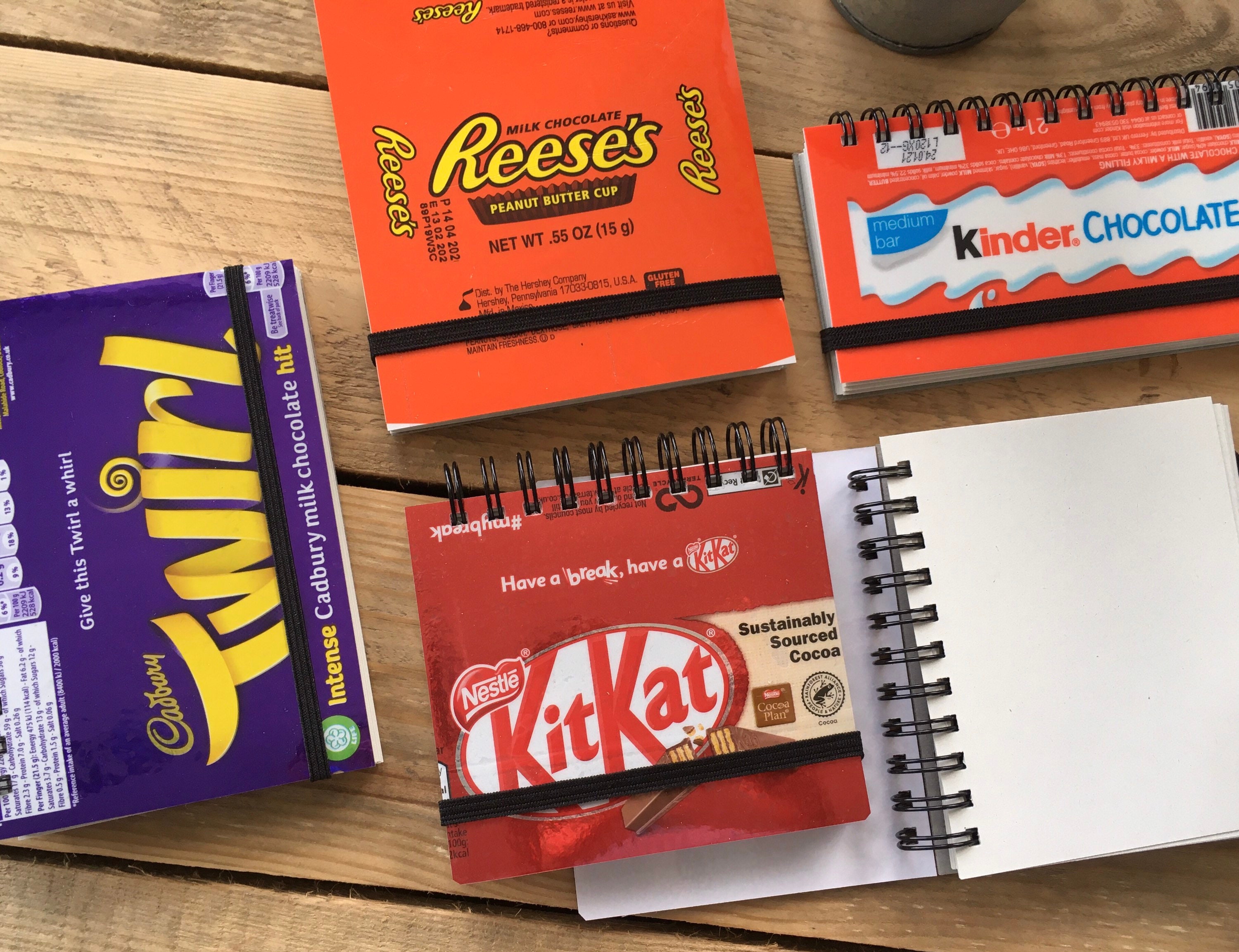 Recycled Chocolate Bar Wrapper Notebook Mars Cadbury Etsy