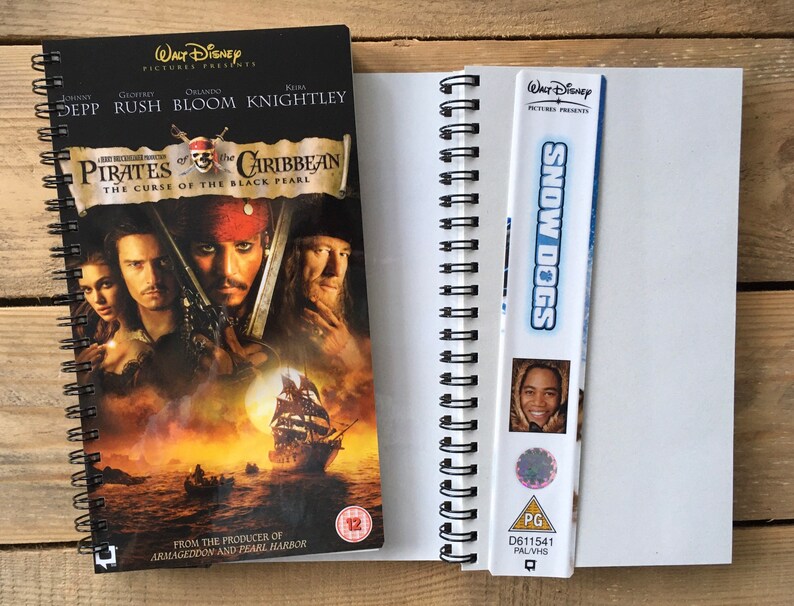 Recycled Disney VHS Notebook Live Action Etsy
