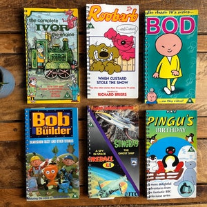 Cuaderno VHS de programas de televisión infantiles reciclados/reciclados