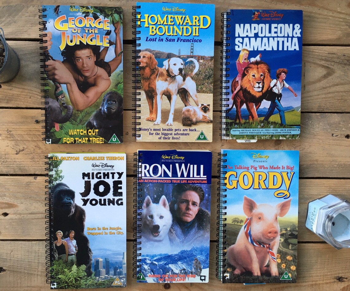 Recycled Disney VHS Notebook Live Action Etsy