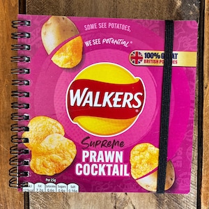 Libreta de papas fritas recicladas/recicladas - Walkers, Quavers, Kettle Chips, McCoys, etc. imagen 5