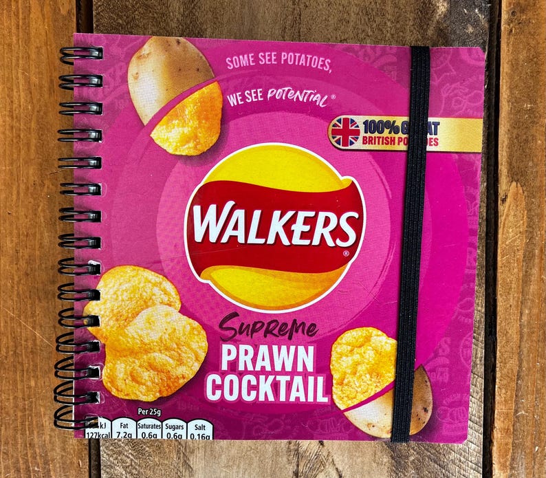 Libreta de papas fritas recicladas/recicladas - Walkers, Quavers, Kettle Chips, McCoys, etc. imagen 5