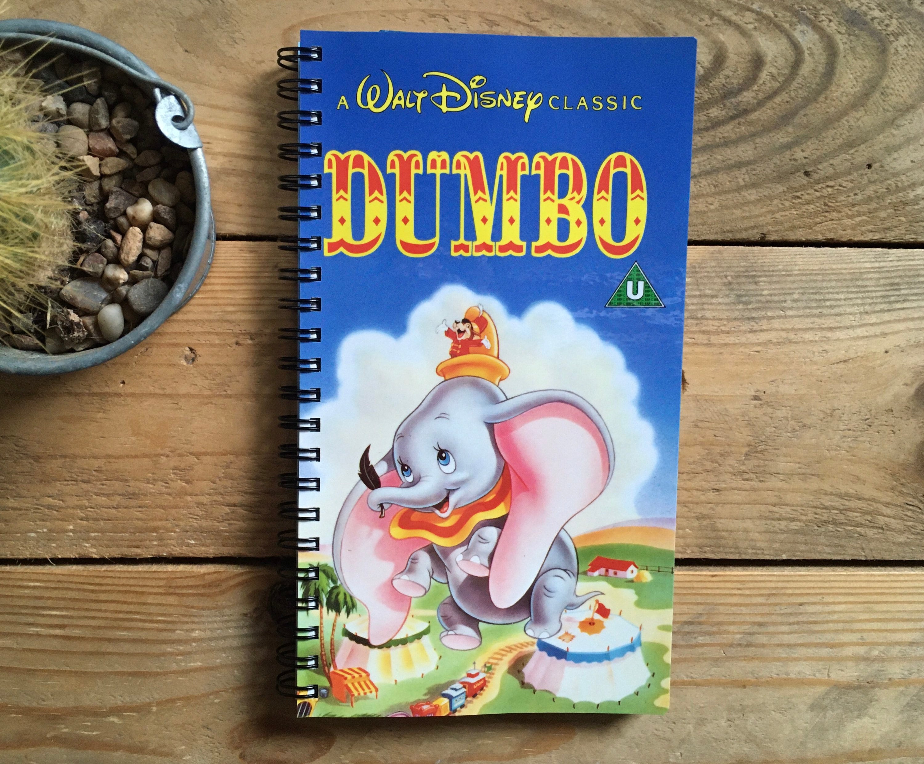Recycled/upcycled Disney VHS Notebook Dumbo Etsy