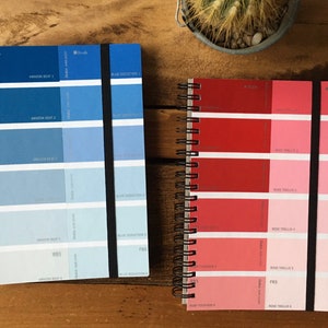 Geüpcycled/gerecycled notitieboek met verfgrafieken - Dulux