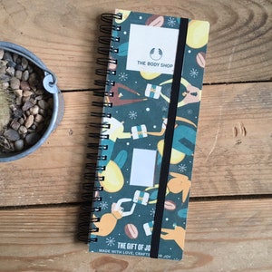 Gerecycled/geupcycled The Bodyshop Gift Box Notebook