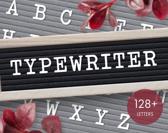 Letterboard Letters -- Typewriter Font -- .75" UPPERCASE letter board accessory letter set