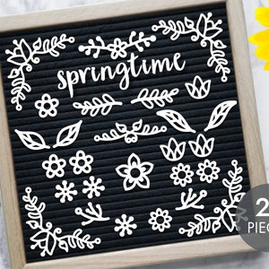Primavera -- Accesorios de cartón de fieltro / Tema