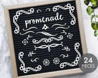 Promenade -- Felt Letter Board Accessories / Theme