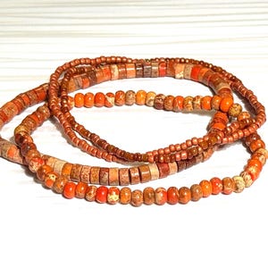 University of Texas Longhorns colored beaded bracelet
