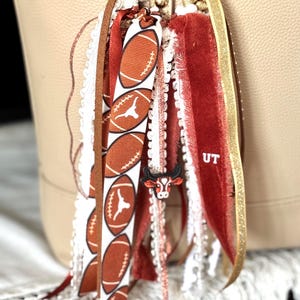University of Texas purse charm/ring lanyard