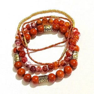 University of Texas Longhorns colored beaded bracelet