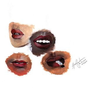 Lip Study FINE ART PRINT