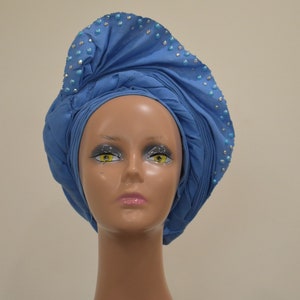 Avant autogele / Ready to wear autogele / pre-tied gele / African fashion / African headwrap / Autogele / Aso oke