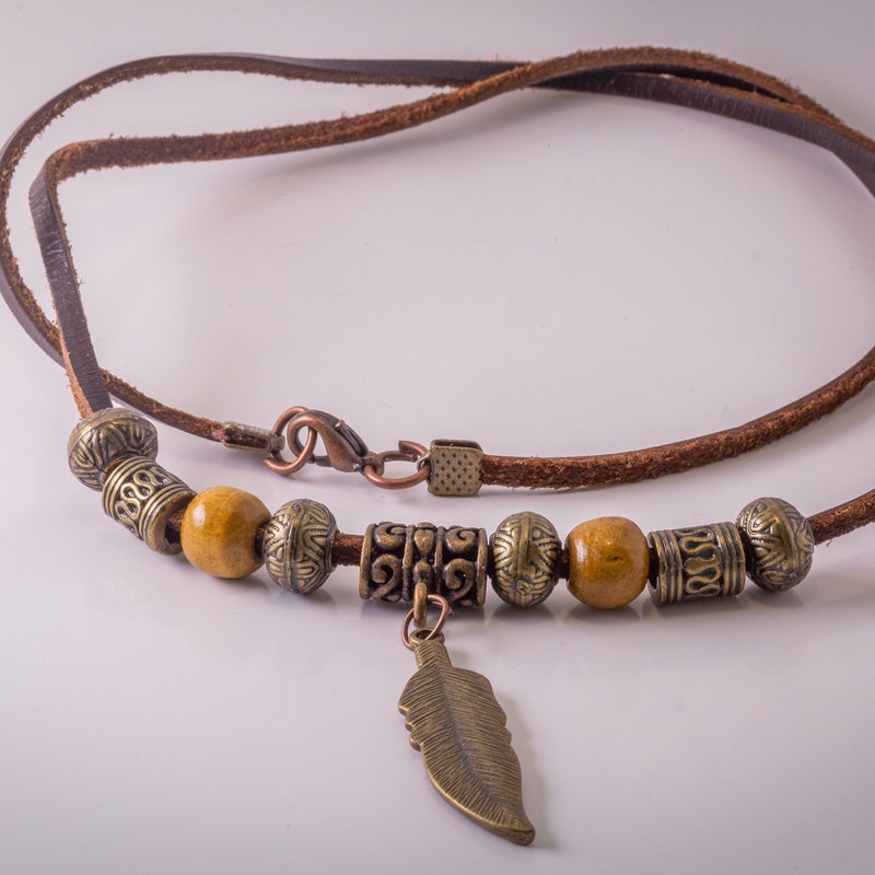 Collana Da Surfista Collana In Pelle Koru Uomo Donna Collana Da Surf - Foto 12