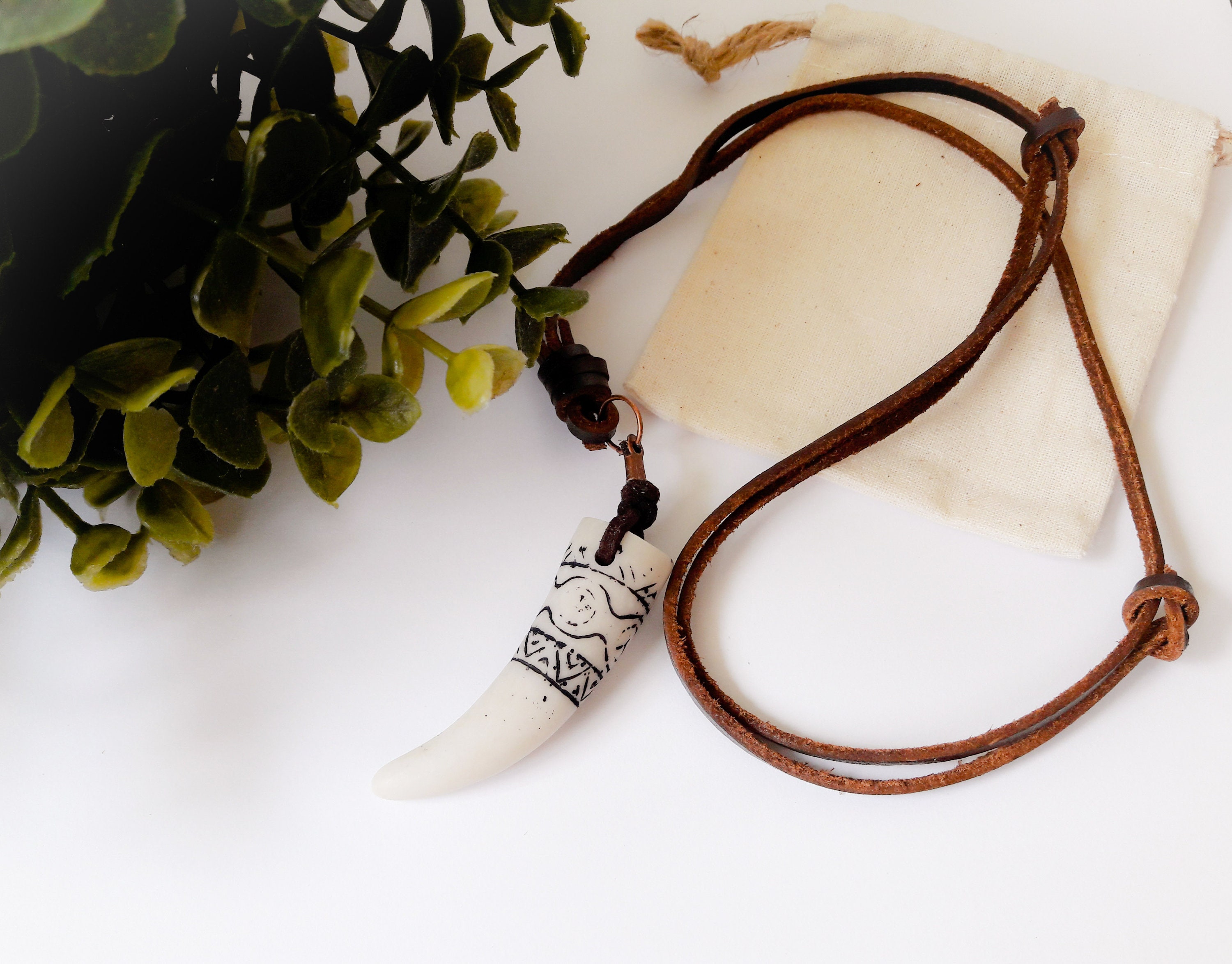 Snake tooth necklace sale