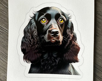 Boykin Spaniel Dog Vinyl Sticker - Waterproof Dog Laptop Decal - Pet Lovers Gift - Cute Dog Breed Accessories - Handmade Pet Sticker