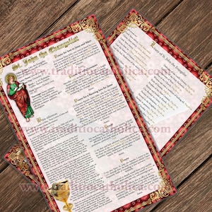 Sint Johannes de Evangelist devotie grote gelamineerde Gebrandschilderde Heilige Bidprentenkaart. Devotionele Kunst. Litanie van Johannes de Evangelist