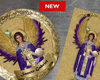 Saint Gabriel Archangel magnets. Orthodox Icon style magnets. Saint Gabriel magnets