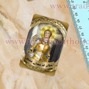 Saint Joan of Arc collectible waterproof vinyl sticker. St. Joan of Arc sticker