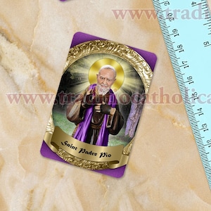 Saint Padre Pio collectible waterproof vinyl sticker. St. Padre Pio sticker