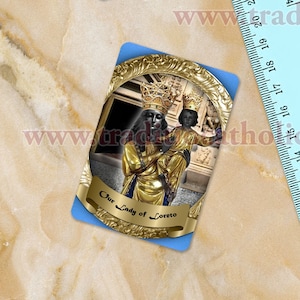Our Lady of Loreto collectible waterproof vinyl sticker. Our Lady of Loreto sticker