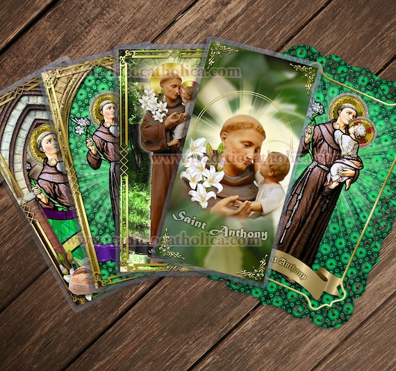 Saint Anthony, Lost Articles - Stained Glass and Statue Laminated