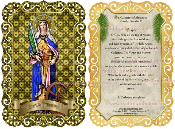 Saint Catherine of Alexandria Traditional Catholic Stained Glass