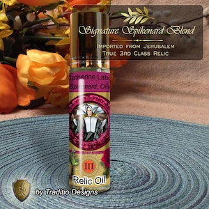 St. Catherine Labouré Relic Anointing Oil | Miraculous Protection & Eye Health | Oil or Card Set