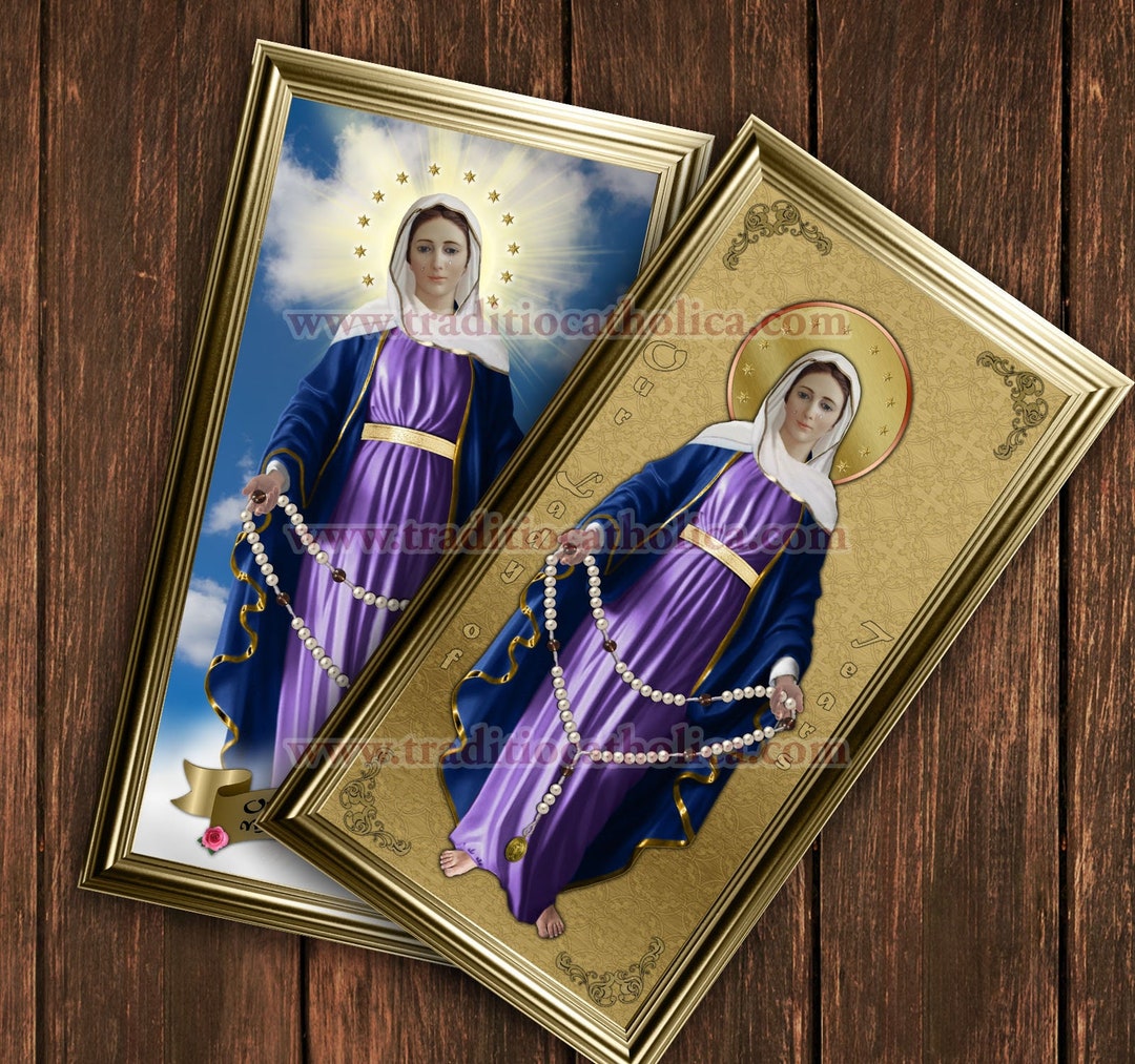 Our Lady of Tears Handcrafted Framed Prints. 7x14 Size. Our Lady of ...