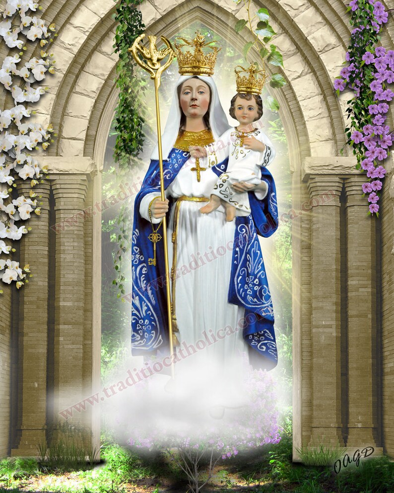 Our Lady of Good Success Quito Ecuador Statue print size Etsy